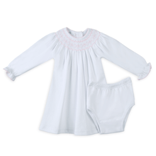  Lizzie's Classics Bishop Long Sleeve Dress - Pink - Magnolia BabyDress