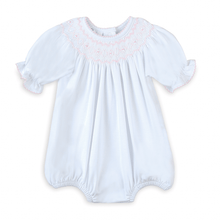  Lizzie's Classics Bishop Short Sleeve Bubble - Pink - Magnolia BabyBubble