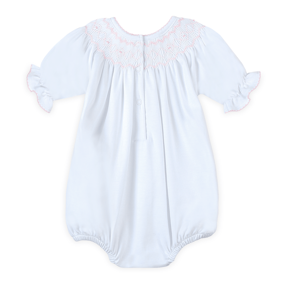 Lizzie's Classics Bishop Short Sleeve Bubble - Pink - Magnolia BabyBubble