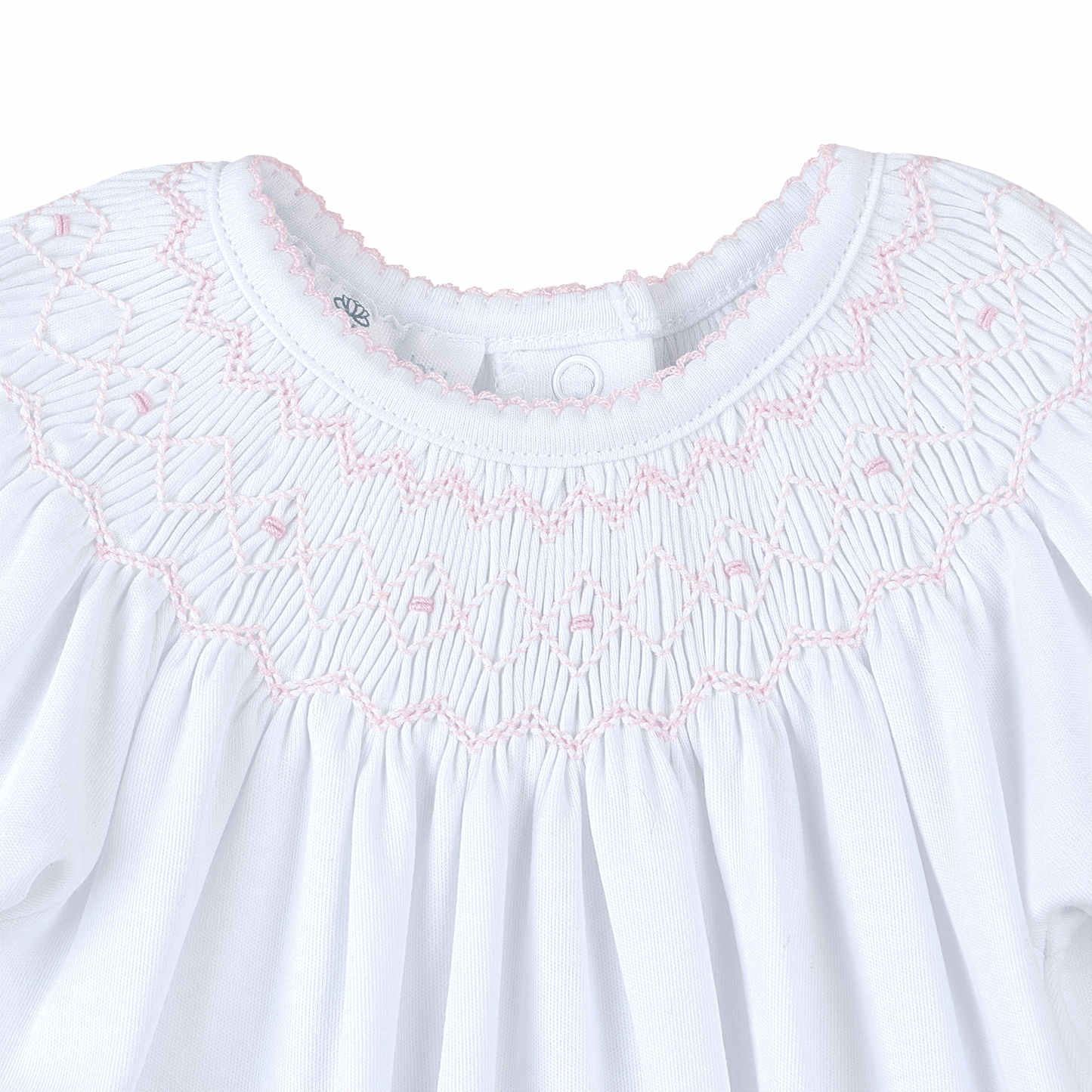 Lizzie's Classics Bishop Short Sleeve Bubble - Pink - Magnolia BabyBubble