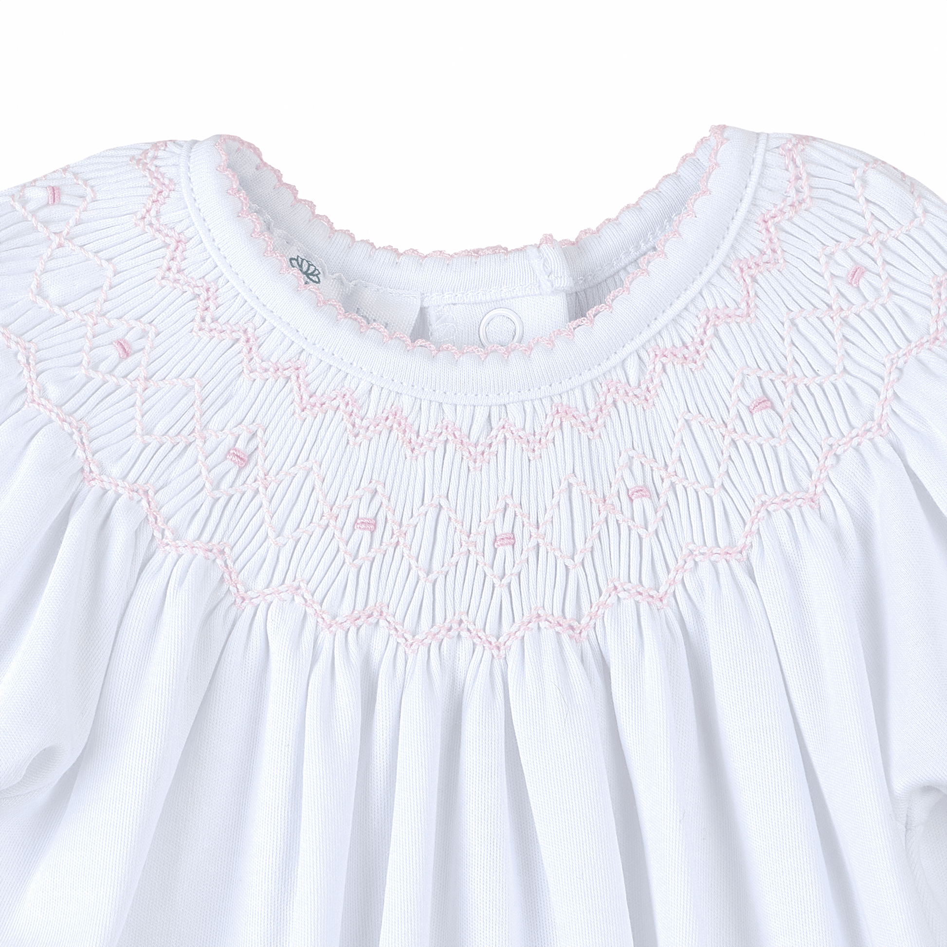 Lizzie's Classics Bishop Short Sleeve Bubble - Pink - Magnolia BabyBubble