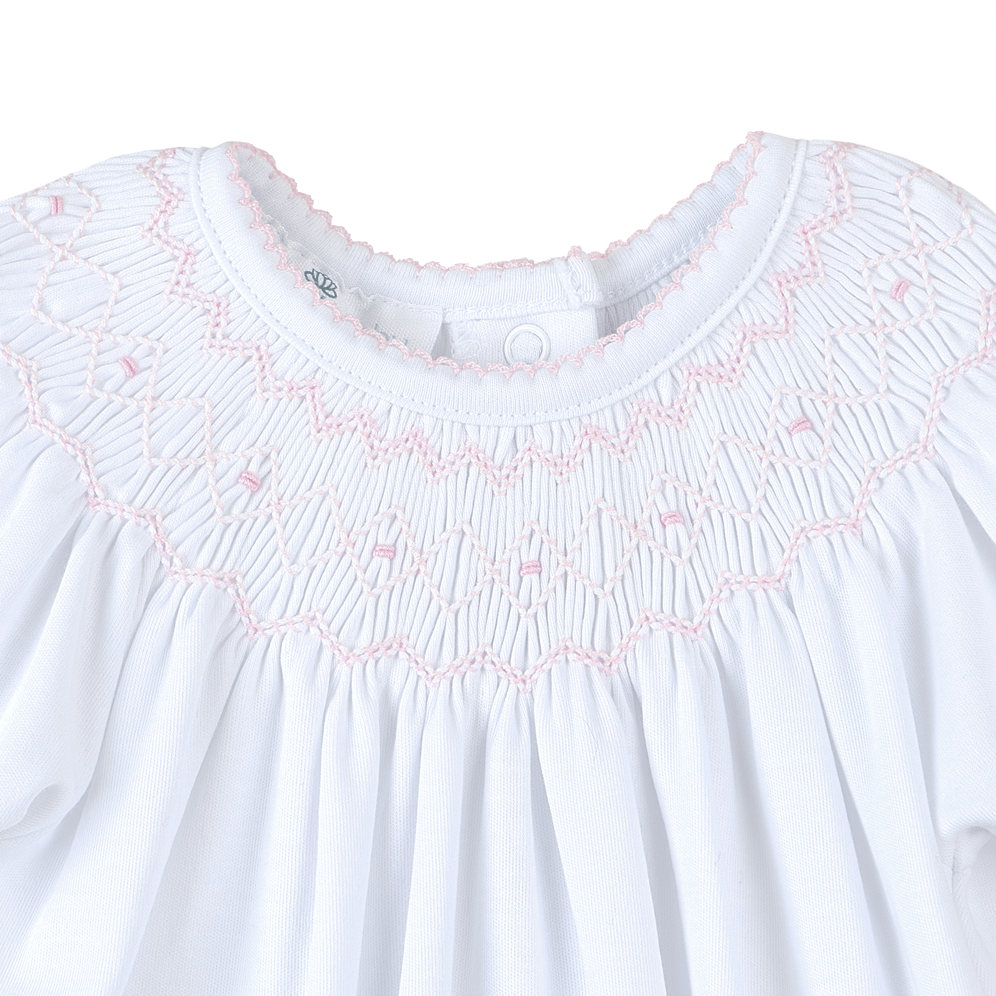 Lizzie's Classics Bishop Short Sleeve Bubble - Pink - Magnolia BabyBubble