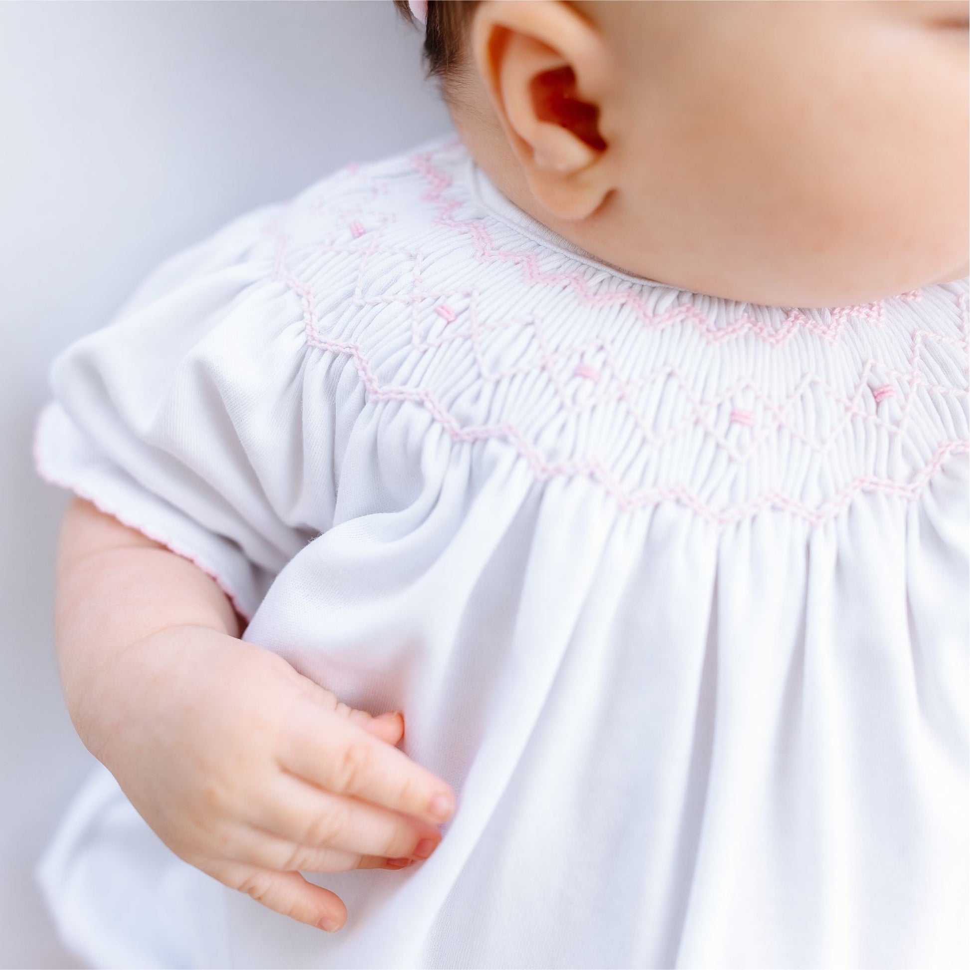 Lizzie's Classics Bishop Short Sleeve Dress - Pink - Magnolia BabyDress