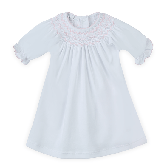 Lizzie's Classics Bishop Short Sleeve Dress - Pink - Magnolia BabyDress