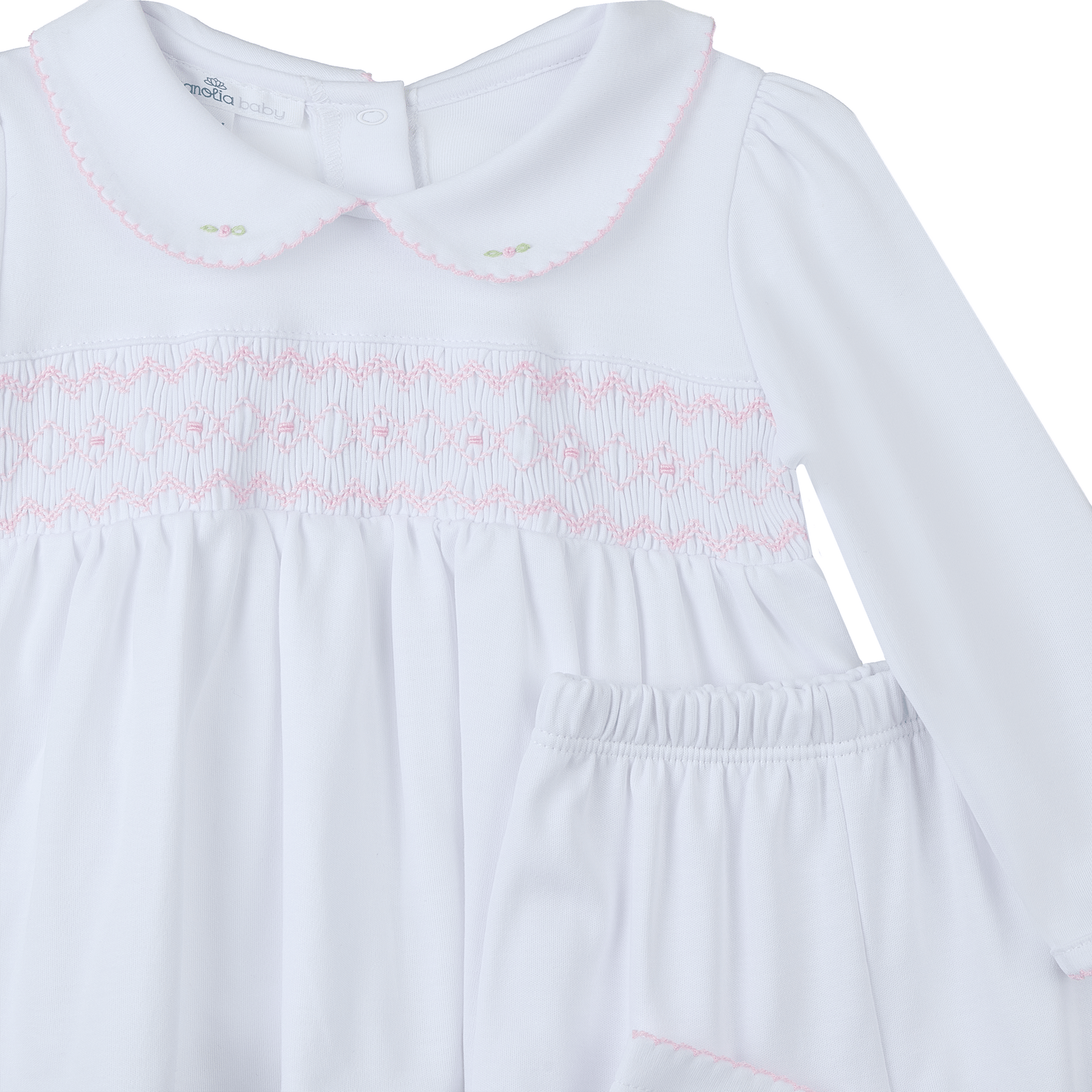 Lizzie's Classics Smocked 2pc Pant Set - Pink - Magnolia Baby2pc Pant Set