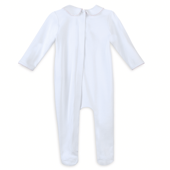 Lizzie's Classics Smocked Footie - Pink - Magnolia BabyFootie