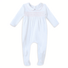 Lizzie's Classics Smocked Footie - Pink - Magnolia BabyFootie