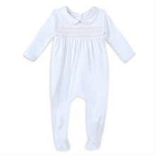  Lizzie's Classics Smocked Footie - Pink - Magnolia BabyFootie