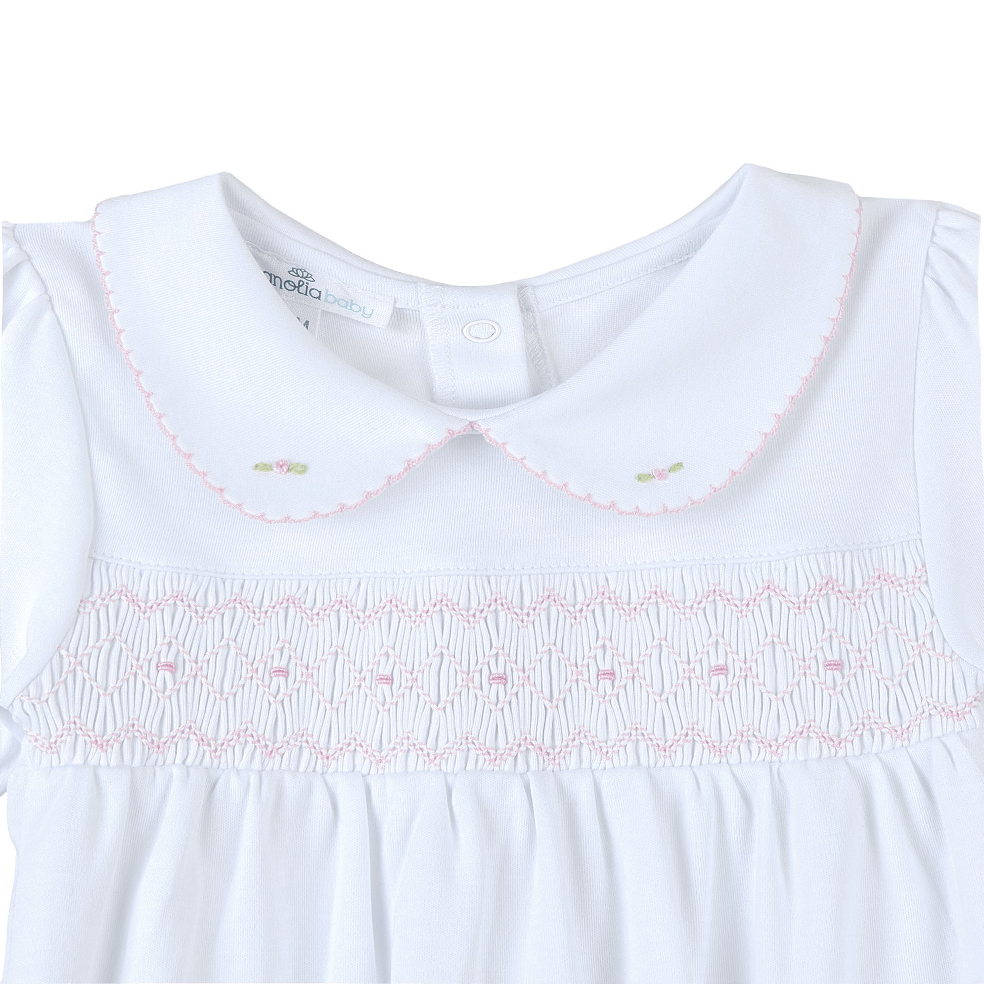 Lizzie's Classics Smocked Gathered Gown - Pink - Magnolia BabyGown