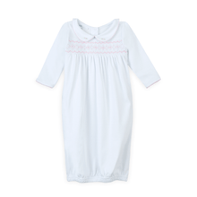  Lizzie's Classics Smocked Gathered Gown - Pink - Magnolia BabyGown