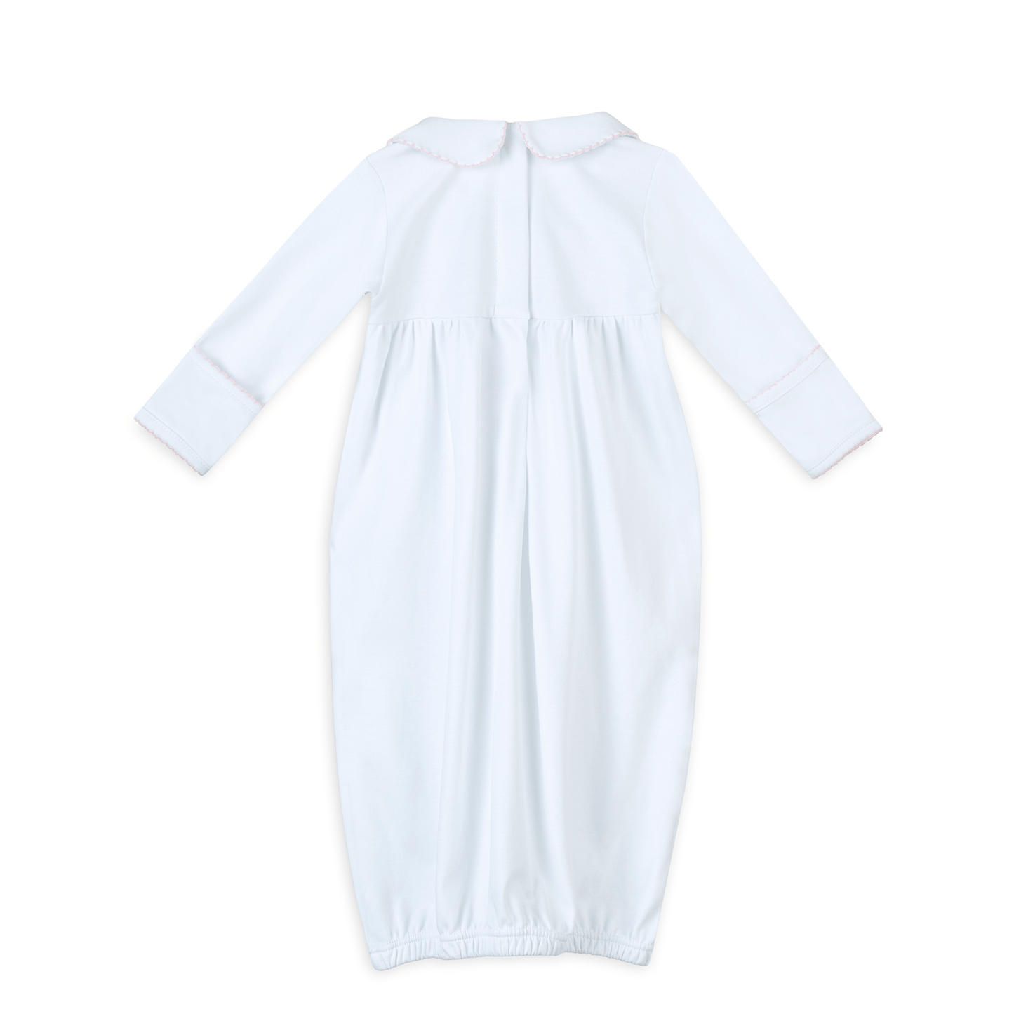 Lizzie's Classics Smocked Gathered Gown - Pink - Magnolia BabyGown