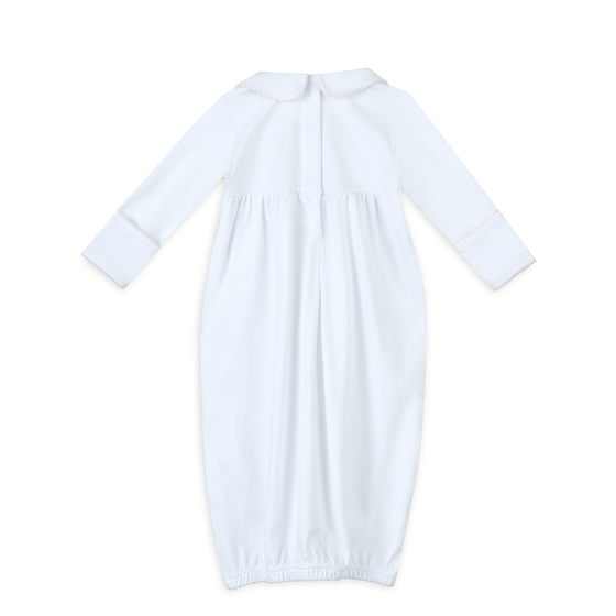 Lizzie's Classics Smocked Gathered Gown - Pink - Magnolia BabyGown