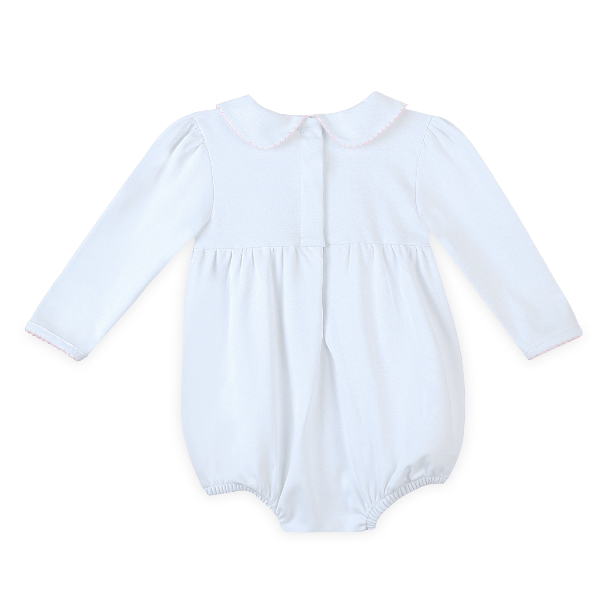 Lizzie's Classics Smocked Long Sleeve Bubble - Pink - Magnolia BabyBubble