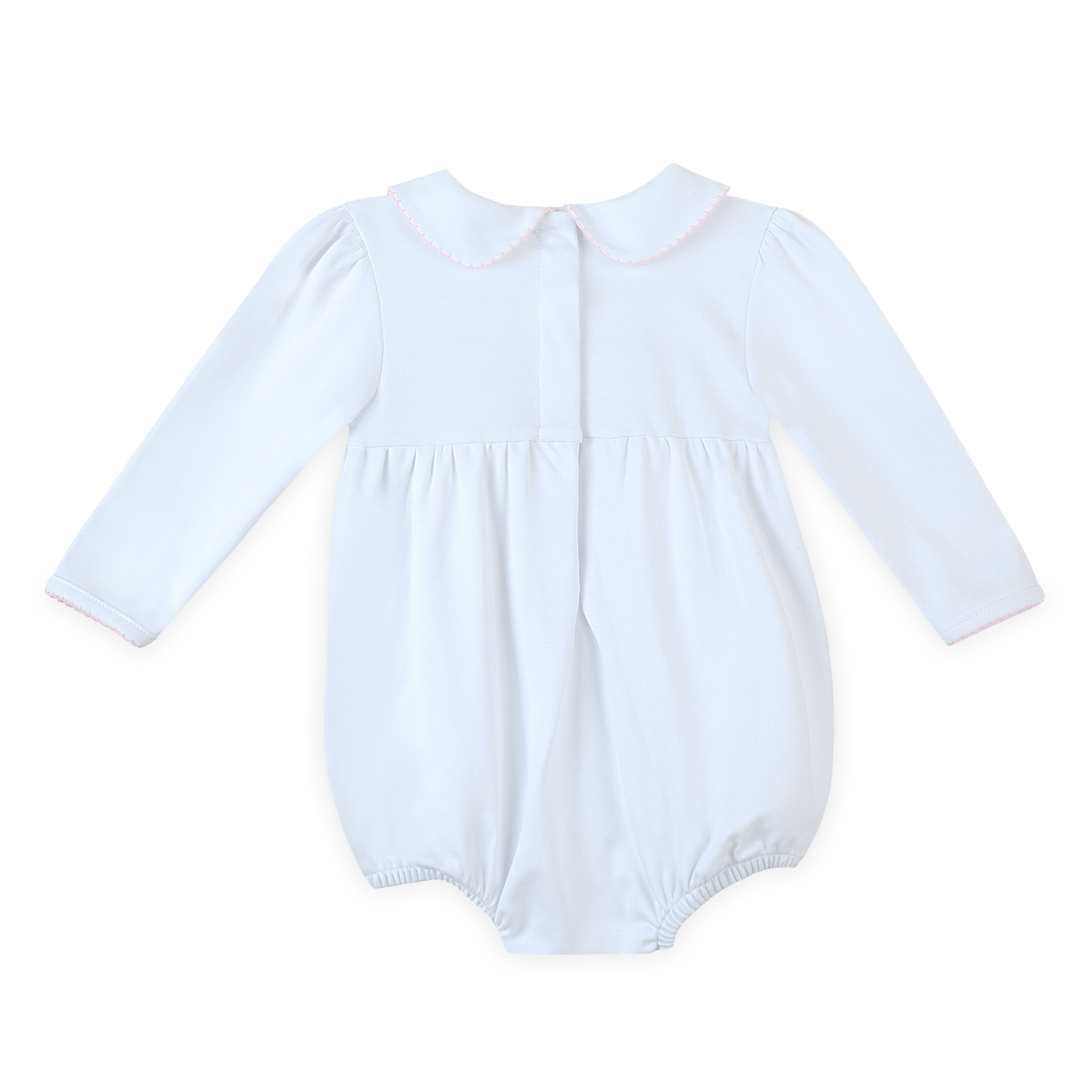 Lizzie's Classics Smocked Long Sleeve Bubble - Pink - Magnolia BabyBubble