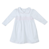 Lizzie's Classics Smocked Long Sleeve Dress - Pink - Magnolia BabyDress