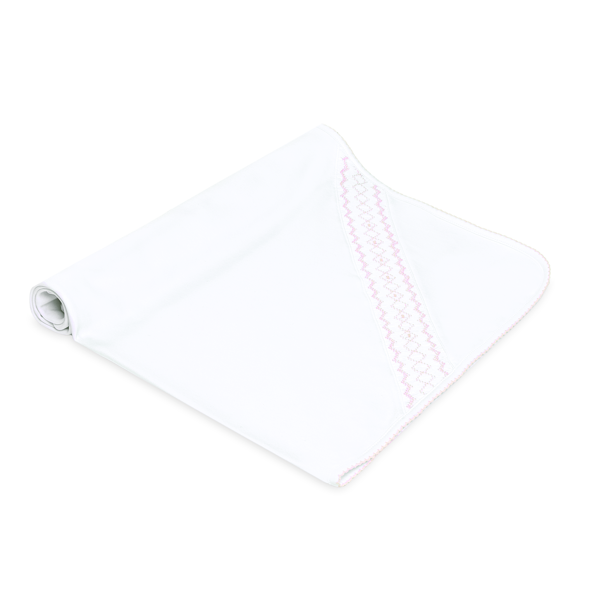 Lizzie's Classics Smocked Receiving Blanket - Pink - Magnolia BabyReceiving Blanket