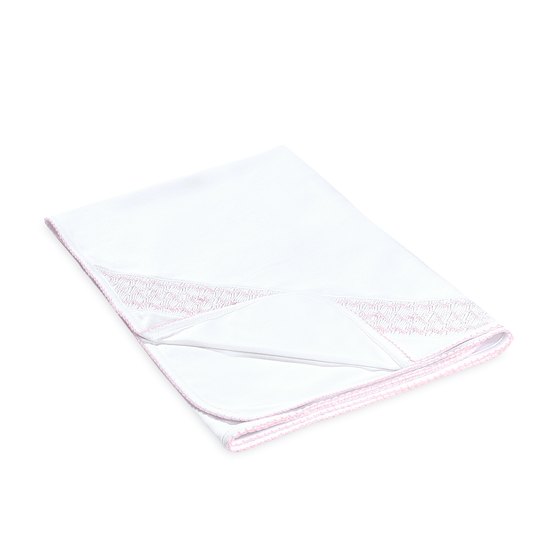 Lizzie's Classics Smocked Receiving Blanket - Pink - Magnolia BabyReceiving Blanket
