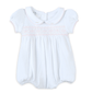 Lizzie's Classics Smocked Short Sleeve Bubble - Pink - Magnolia BabyBubble
