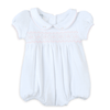 Lizzie's Classics Smocked Short Sleeve Bubble - Pink - Magnolia BabyBubble