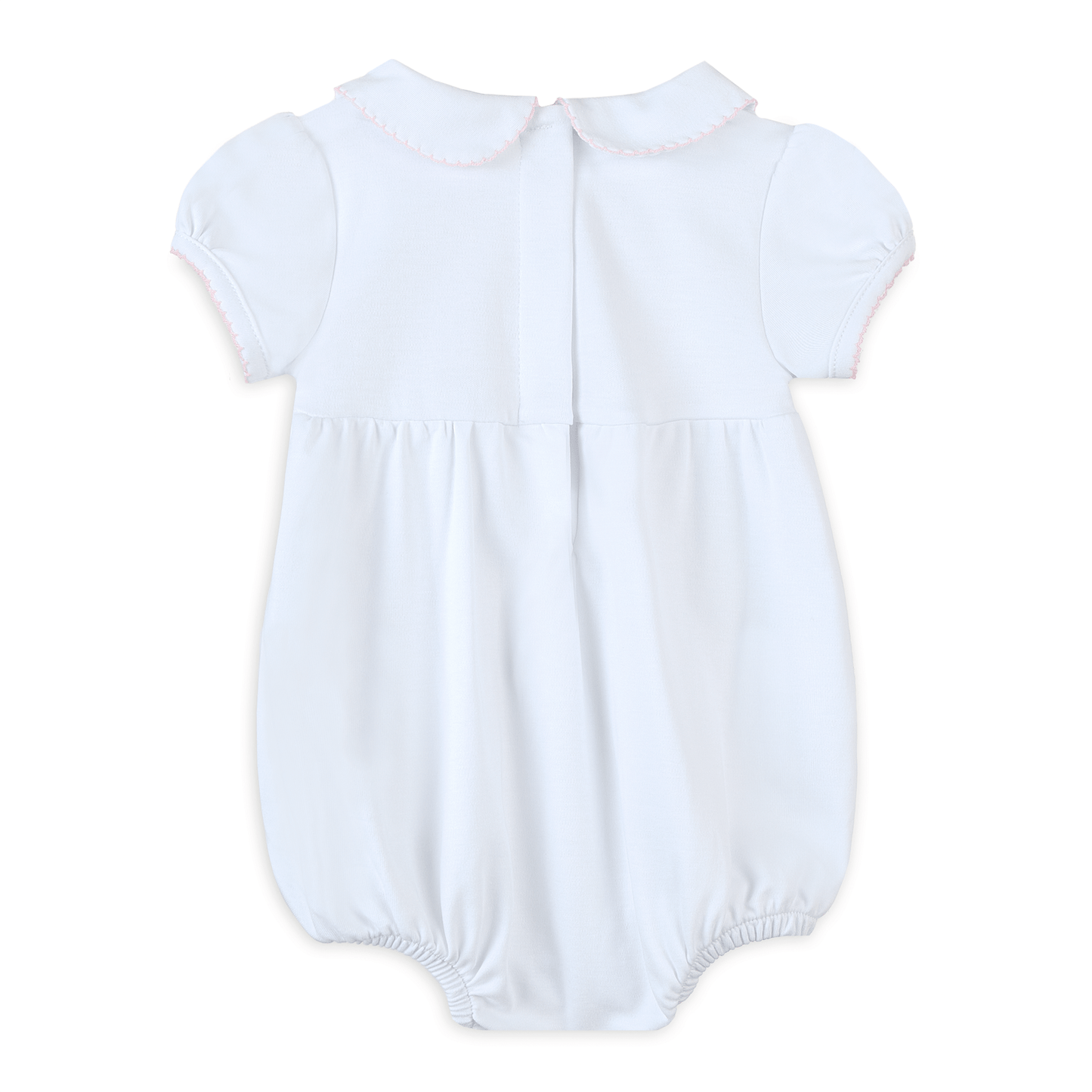 Lizzie's Classics Smocked Short Sleeve Bubble - Pink - Magnolia BabyBubble