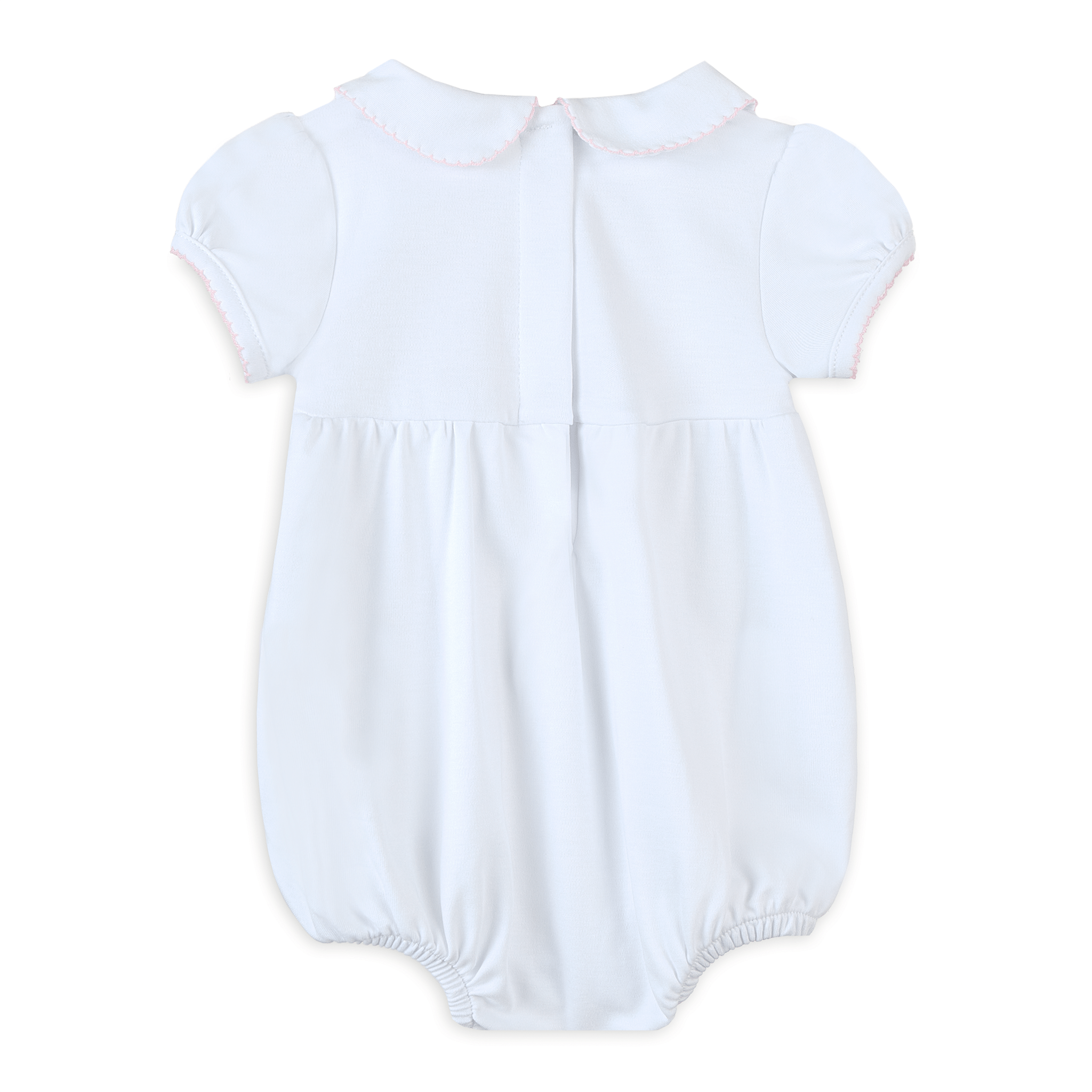 Lizzie's Classics Smocked Short Sleeve Bubble - Pink - Magnolia BabyBubble