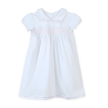  Lizzie's Classics Smocked Short Sleeve Dress - Pink - Magnolia BabyDress