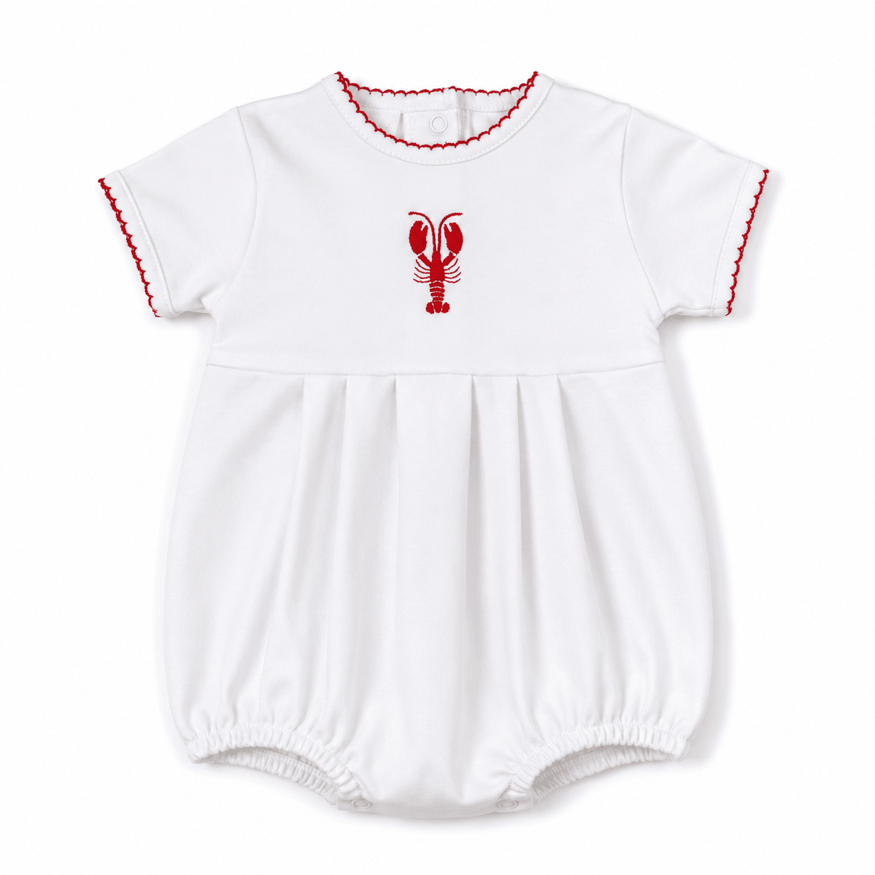 Lobster Short Sleeve Boy Bubble - Magnolia BabyBubble