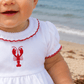 Lobster Short Sleeve Ruffle Bubble - Magnolia BabyBubble