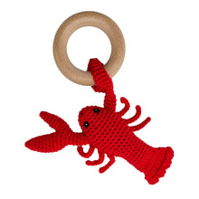  Lobster Wooden Ring Rattle - Magnolia BabyRattle