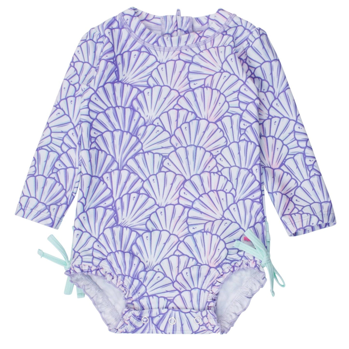 Long Sleeve Rash Guard Swimsuit UPF50 - Magical Mermaid - Magnolia BabySwimsuit