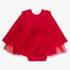 Long Sleeve Twirl Romper - Red - Magnolia BabyDress
