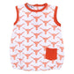 Longhorn Football Printed Sleeveless Bubble - Magnolia BabyBubble