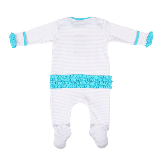 Love Gumballs Ruffle Lap Footie - Magnolia BabyFootie