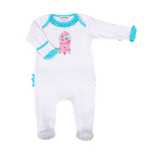  Love Gumballs Ruffle Lap Footie - Magnolia BabyFootie