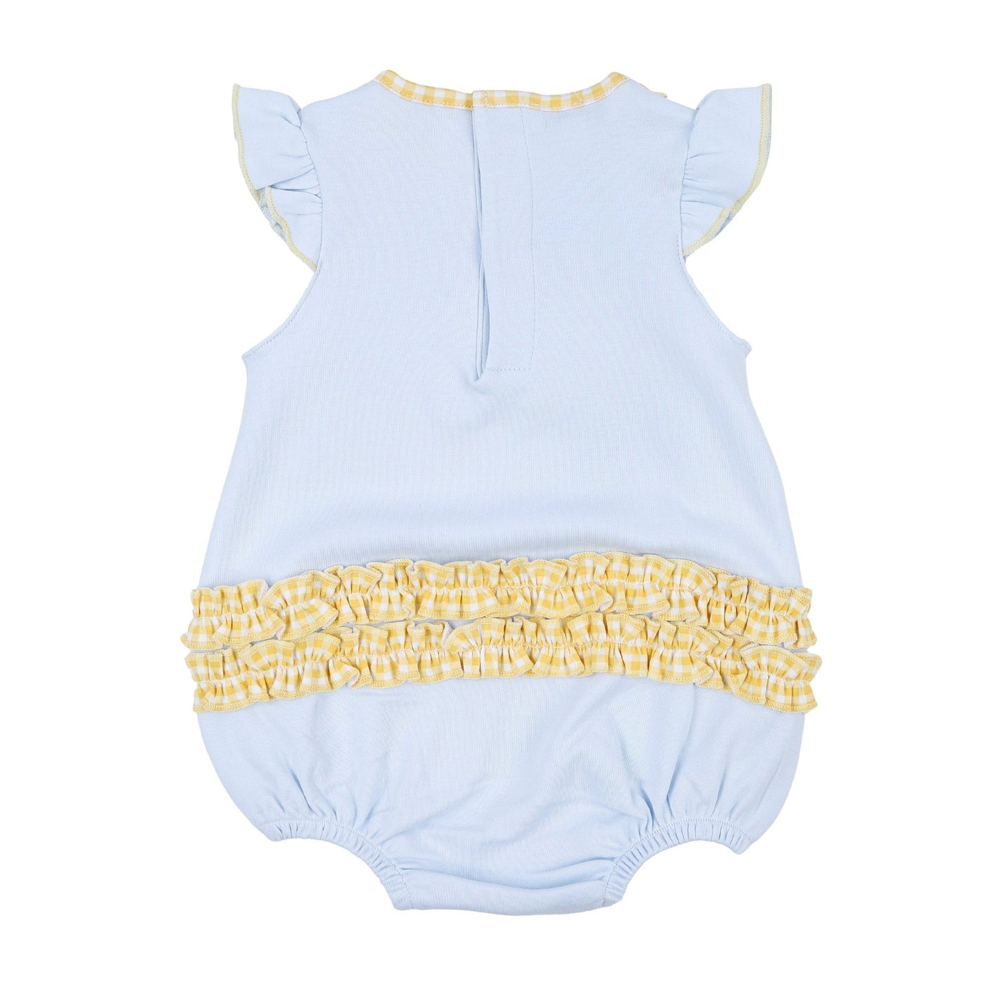 Lovely Lemons Applique Ruffle Flutters Bubble - Magnolia BabyBubble