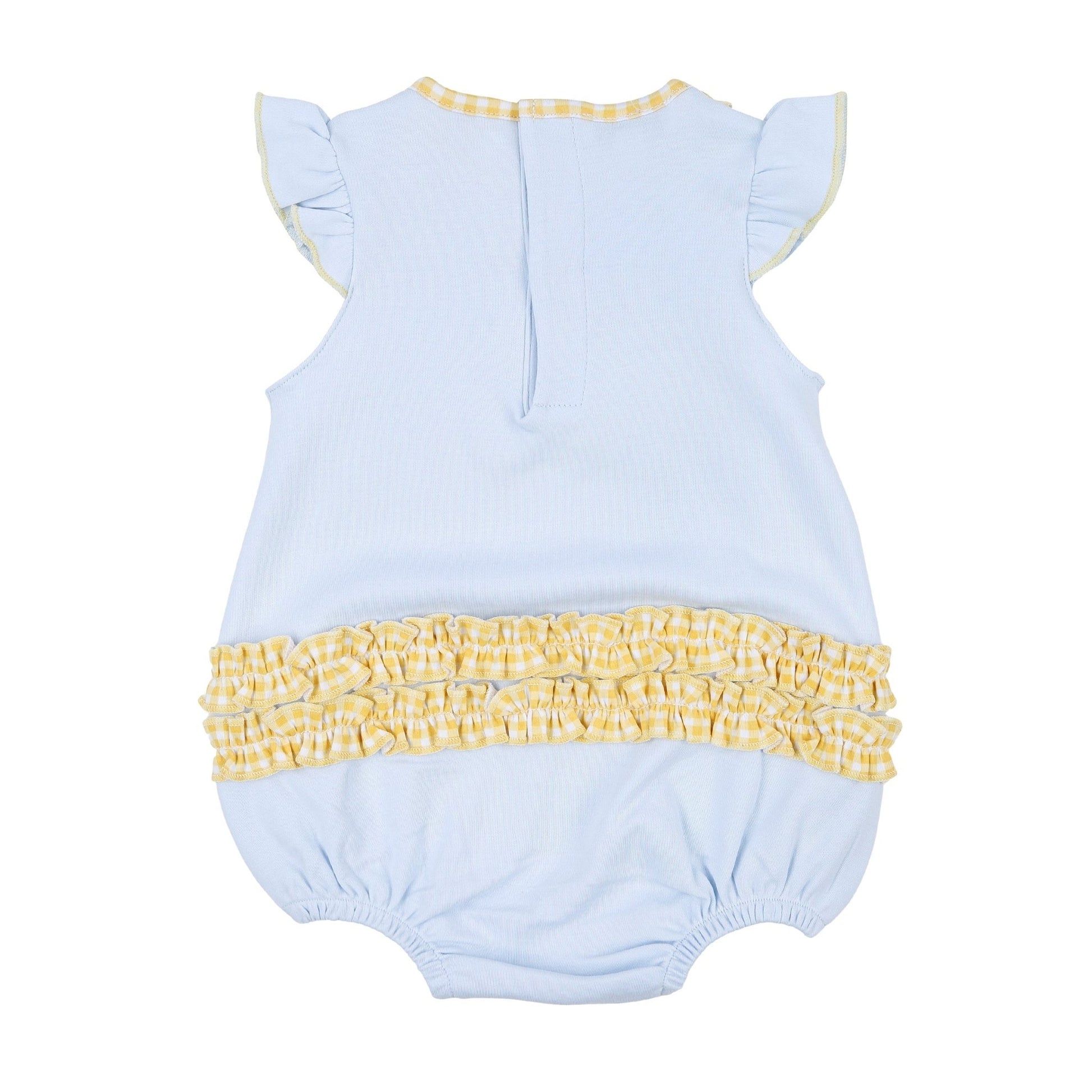 Lovely Lemons Applique Ruffle Flutters Bubble - Magnolia BabyBubble