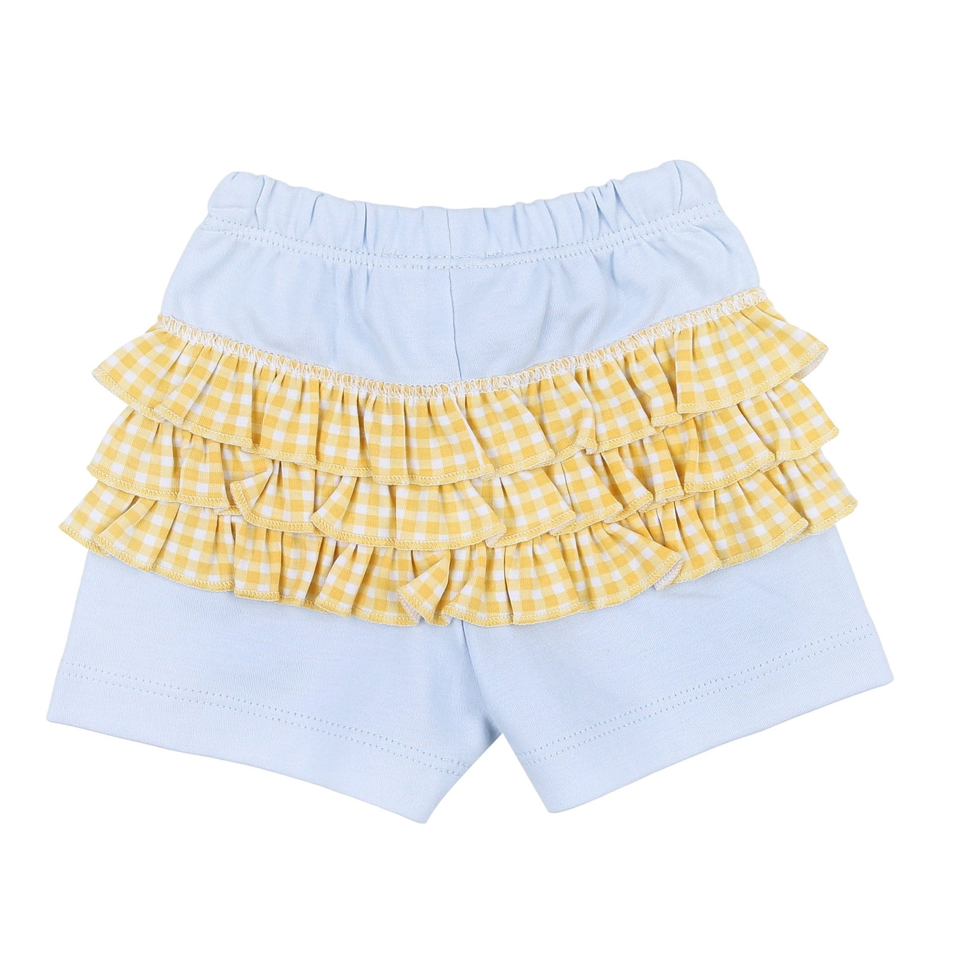 Lovely Lemons Applique Ruffle Flutters Short Set - Magnolia BabyShort Set