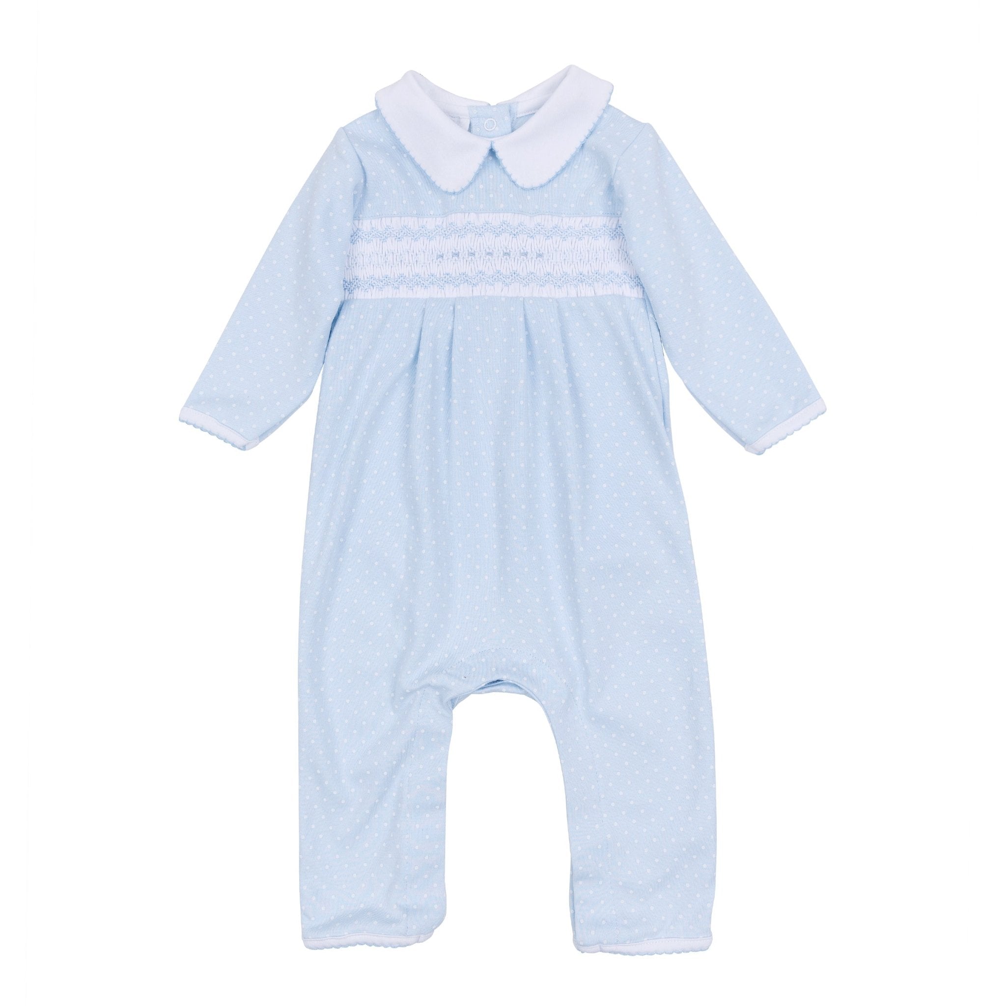 Luca's Classics Smocked Playsuit - Light Blue - Magnolia BabyPlaysuit