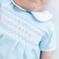 Luca's Classics Smocked Short Sleeve Bubble - Light Blue - Magnolia BabyBubble