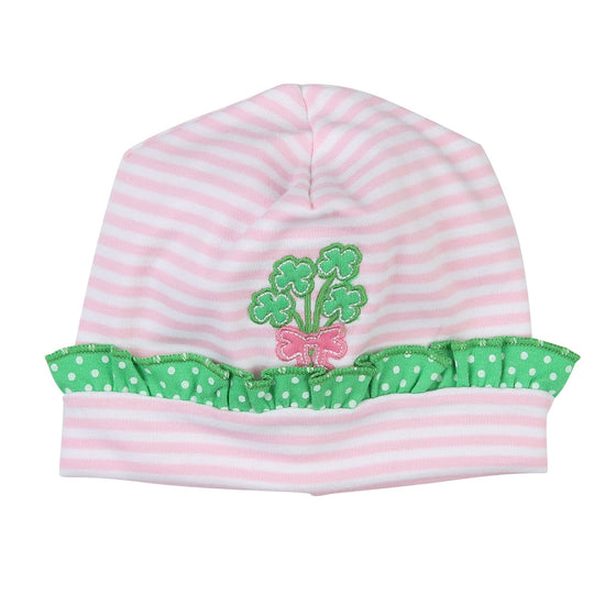 Lucky Bouquet Applique Ruffle Hat - Magnolia BabyHat