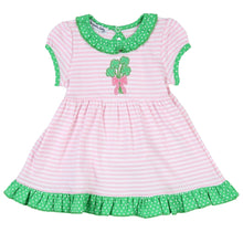  Lucky Bouquet Applique Short Sleeve Dress - Magnolia BabyDress