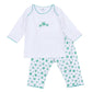 Lucky Little Ones Embroidered 2pc Pant Set - Green - Magnolia Baby2pc Pant Set