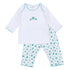 Lucky Little Ones Embroidered 2pc Pant Set - Green - Magnolia Baby2pc Pant Set