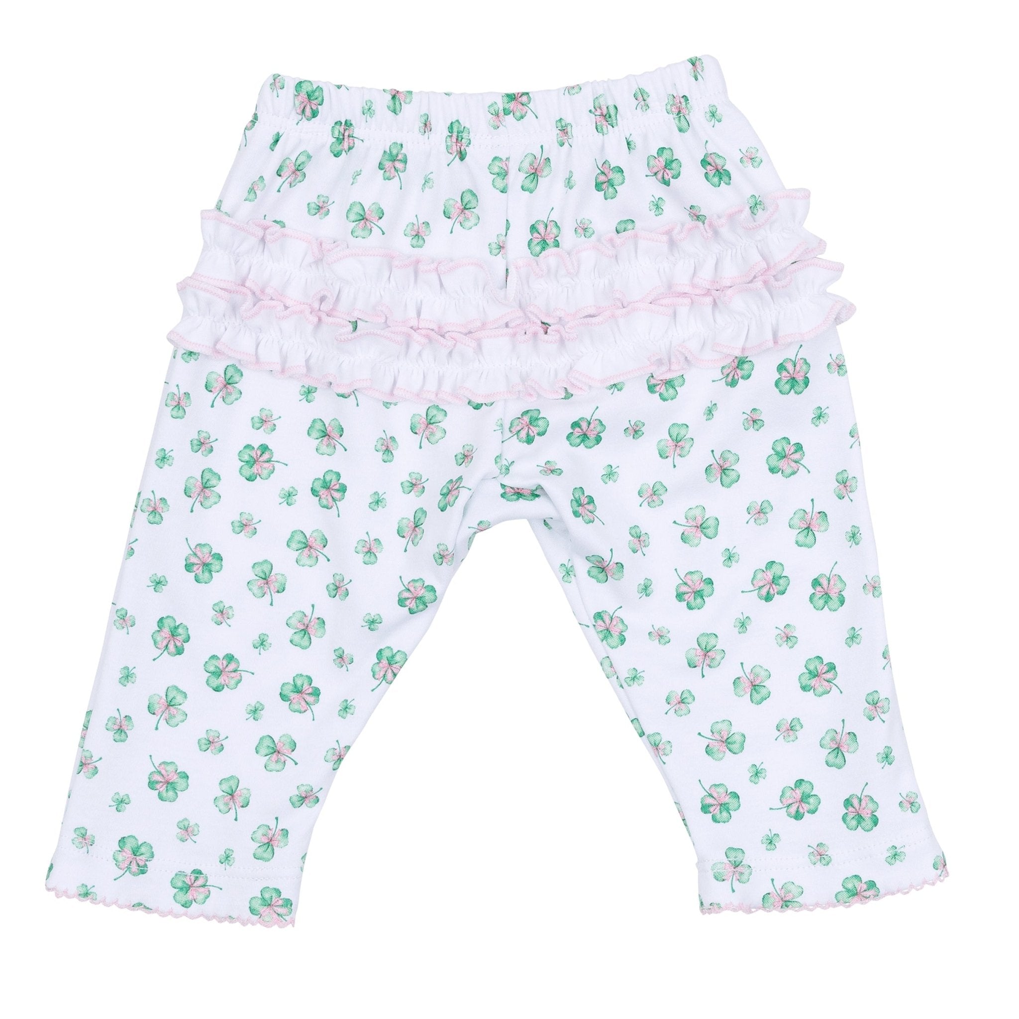Lucky Little Ones Embroidered 2pc Pant Set - Pink - Magnolia Baby2pc Pant Set