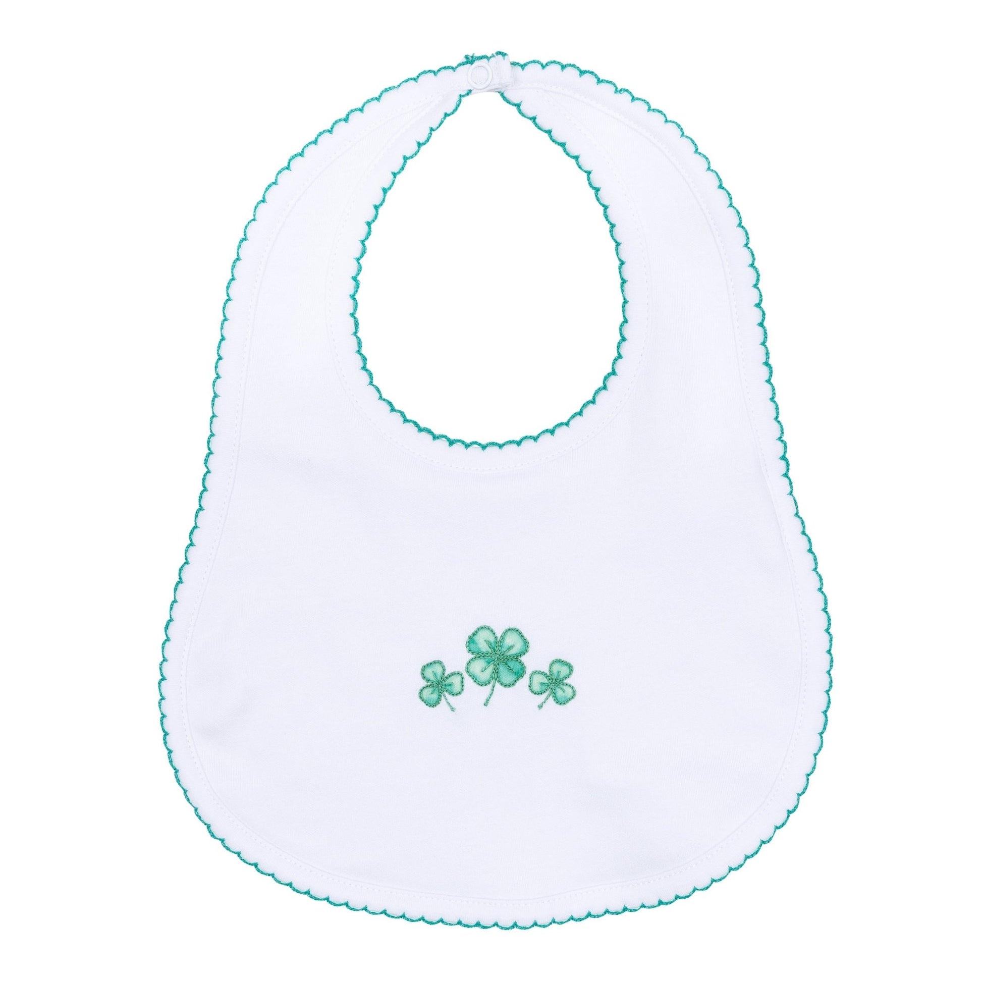Lucky Little Ones Embroidered Bib - Green - Magnolia BabyBib