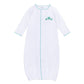 Lucky Little Ones Embroidered Converter - Green - Magnolia BabyConverter Gown