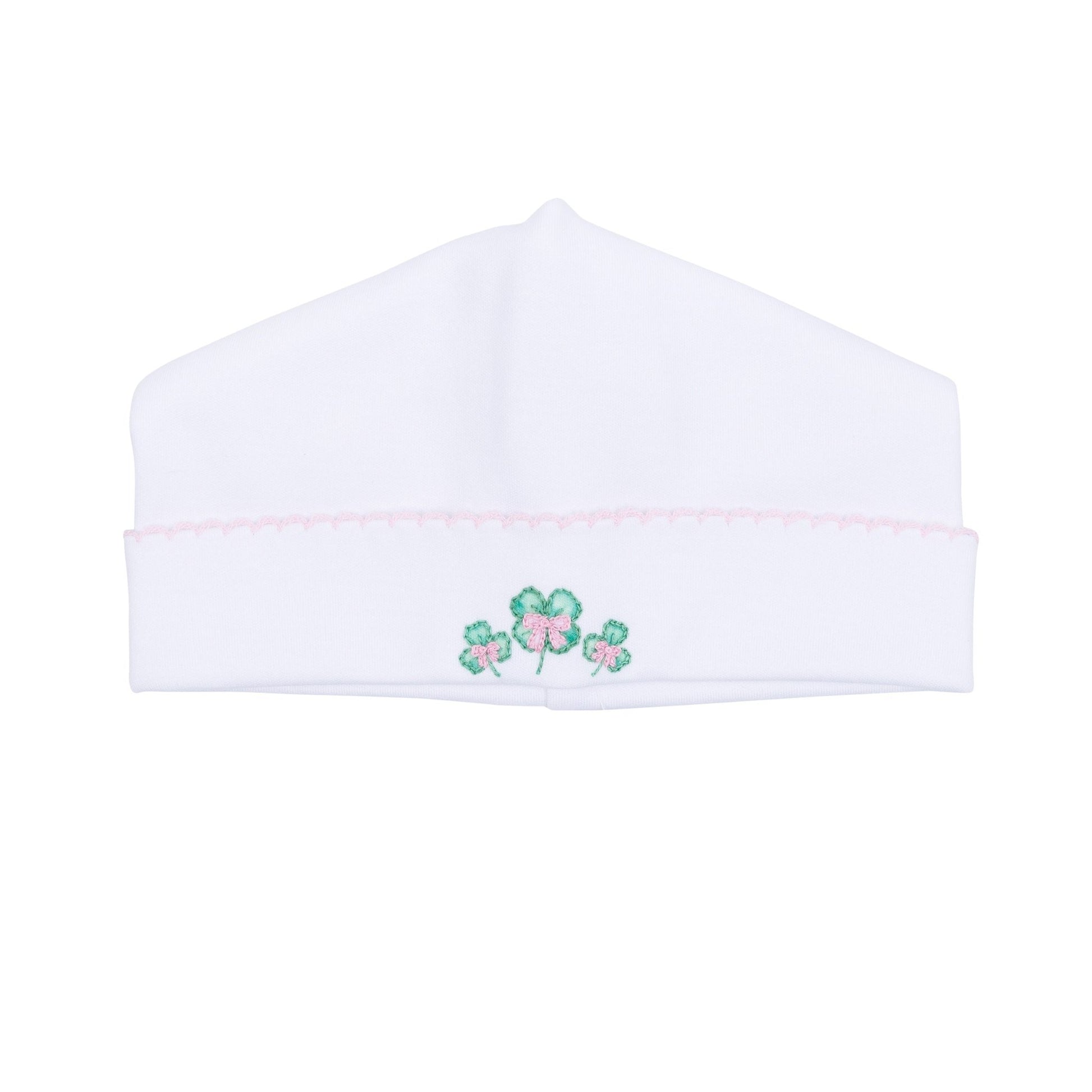 Lucky Little Ones Embroidered Hat - Pink - Magnolia BabyHat