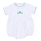 Lucky Little Ones Embroidered Short Sleeve Bubble - Green - Magnolia BabyBubble