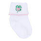 Lucky Little Ones Embroidered Socks - Pink - Magnolia BabySocks