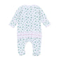 Lucky Little Ones Printed Ruffle Footie - Pink - Magnolia BabyFootie